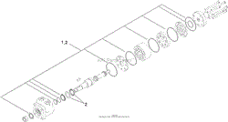 HYDRAULIC WHEEL MOTOR ASSEMBLY NO. 1-603718