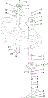 SHEAVE, SPINDLE AND BLADE ASSEMBLY