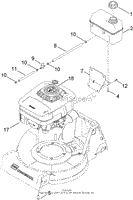 ENGINE AND FUEL TANK ASSEMBLY