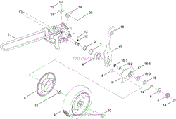 HEIGHT-OF-CUT AND REAR WHEEL ASSEMBLY