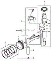 PISTON AND CRANKSHAFT ASSEMBLY