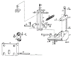 PARTS LIST FOR A-FRAME ASSEMBLY (FIG. B)