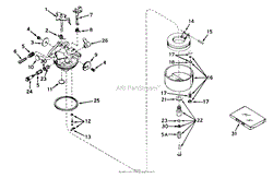 CARBURETOR NO. 631155 (RECOIL AND ELECTRIC)