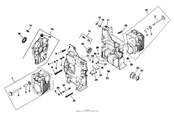 CRANKCASE ENGINE KOHLER MODEL NO. M18QS-24615