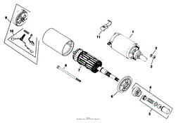 ELECTRIC START ENGINE KOHLER MODEL NO. M18QS-24615