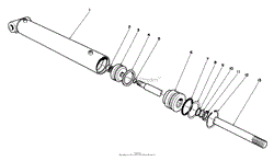 HYDRAULIC LIFT CYLINDER NO. 54-0150