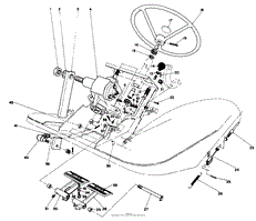 PEDALS AND STEERING WHEEL ASSEMBLY