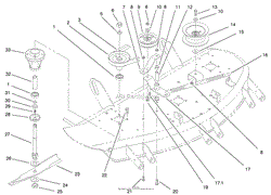 BLADE, SPINDLE AND PULLEY ASSEMBLY