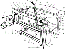 EASY-EMPTY GRASS CATCHER ASSEMBLY