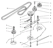 DECK BELT AND PULLEYS