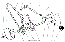 DECK DRIVE BELT ATTACHMENT