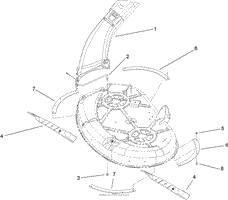 DISCHARGE CHUTE AND BLADE ASSEMBLY