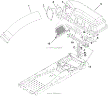 BAGGER TOP AND HINGE ASSEMBLY