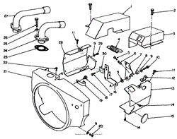 ENGINE AIR HOUSING-ENGINE, ONAN MODEL NO. P220G, TYPE NO. 1/10808C