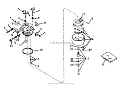 CARBURETOR NO. 631447