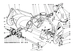 AUGER ASSEMBLY 36&quot; SNOWTHROWER ATTACHMENT MODEL NO. 59160 (OPTIONAL)