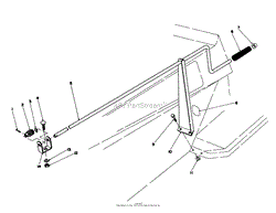 CHUTE CONTROL ASSEMBLY 36&quot; SNOWTHROWER ATTACHMENT MODEL NO. 59160 (OPTIONAL)