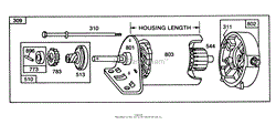 ENGINE BRIGGS &amp; STRATTON MODEL 253707-0157-01(2)