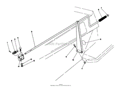 CHUTE CONTROL ASSEMBLY 36&quot; SNOWTHROWER ATTACHMENT MODEL NO. 59160 (OPTIONAL)