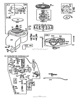 ENGINE BRIGGS &amp; STRATTON MODEL NO. 191702-2531-01 8 H.P. REAR ENGINE RIDER RECOIL MODEL 56138(2)