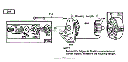 ENGINE BRIGGS &amp; STRATTON MODEL NO. 191707-2161-01 8 H.P. REAR ENGINE RIDER RECOIL MODEL 56145(3)