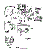 ENGINE BRIGGS &amp; STRATTON MODEL NO. 191707-2161-01 8 H.P. REAR ENGINE RIDER RECOIL MODEL 56145