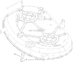 42 INCH DECK DISCHARGE CHUTE ASSEMBLY