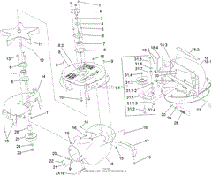 BLOWER HOUSING ASSEMBLY NO. 125-1730