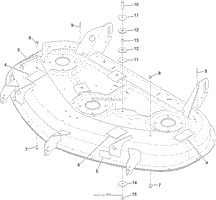 SERVICE DECK ASSEMBLY NO. 117-5373