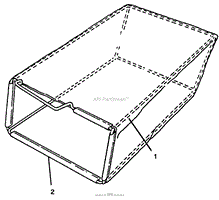 683497 REAR GRASS CATCHER MODELS: 20&quot; STEEL DECK DEDICATED REAR BAGGER