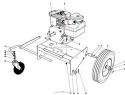 ENGINE AND BASE ASSEMBLY (MODEL 62912)