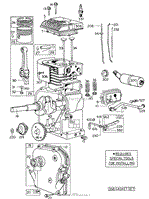 ENGINE MODEL NO. 130202 TYPE 0492 BRIGGS &amp; STRATTON