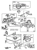 ENGINE BRIGGS &amp; STRATTON MODEL NO. 130202-1640-01(2)