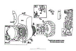 ENGINE BRIGGS &amp; STRATTON MODEL NO. 130202-1640-41