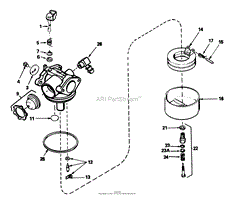 CARBURETOR TECUMSEH NO. 632515