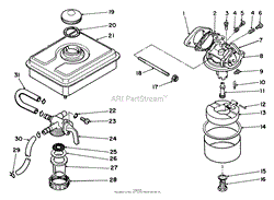 FUEL TANK &amp; CARBURETOR ASSEMBLY