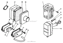 AIR CLEANER &amp; MUFFLER ASSEMBLY