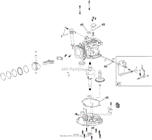 DIPSTICK, BRAKE AND GOVERNOR ARM ASSEMBLY