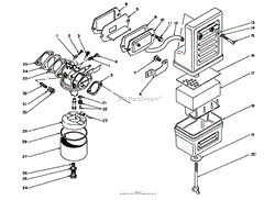 AIR CLEANER &amp; CARBURETOR ASSEMBLY