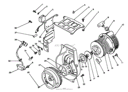 REWIND STARTER &amp; MAGNETO ASSEMBLY