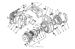 STARTER-EXHAUST ASSEMBLY