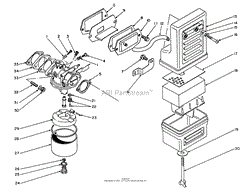 AIR CLEANER &amp; CARBURETOR ASSEMBLY