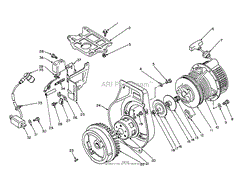 REWIND STARTER &amp; MAGNETO ASSEMBLY