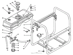 FUEL TANK &amp; FRAME ASSEMBLY