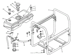 FUEL TANK &amp; FRAME ASSEMBLY