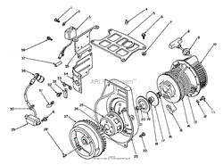 REWIND STARTER &amp; MAGNETO ASSEMBLY