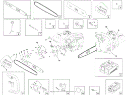 14 INCH (35CM) CHAINSAW ASSEMBLY