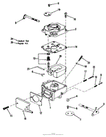 D-160 ONAN ENGINE, CARBURETOR PARTS GROUP