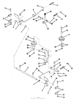 BRAKE AND CLUTCH LINKAGE-3-SPEED MODELS