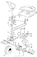 58&quot; PROFESSIONAL SULKY ASSEMBLY PARTS LIST